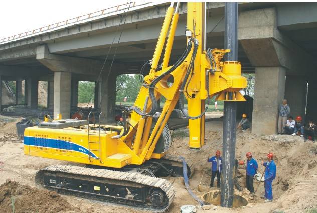 新疆旋挖鉆機租賃高速公路工程施工案例